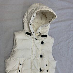 🦜   GAP WOMENS HOODED DOWN VEST SIZE S 🦜